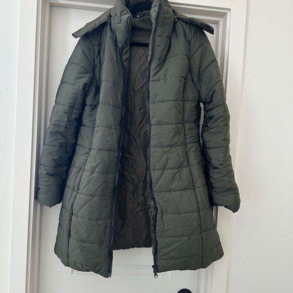 Lori Puffer Winter Jacket Green Large - Picture 4 of 6
